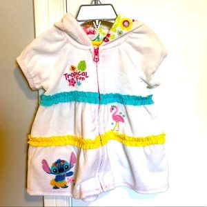 NWOT Disney Baby Swim Coverup Zip Front 6-9M